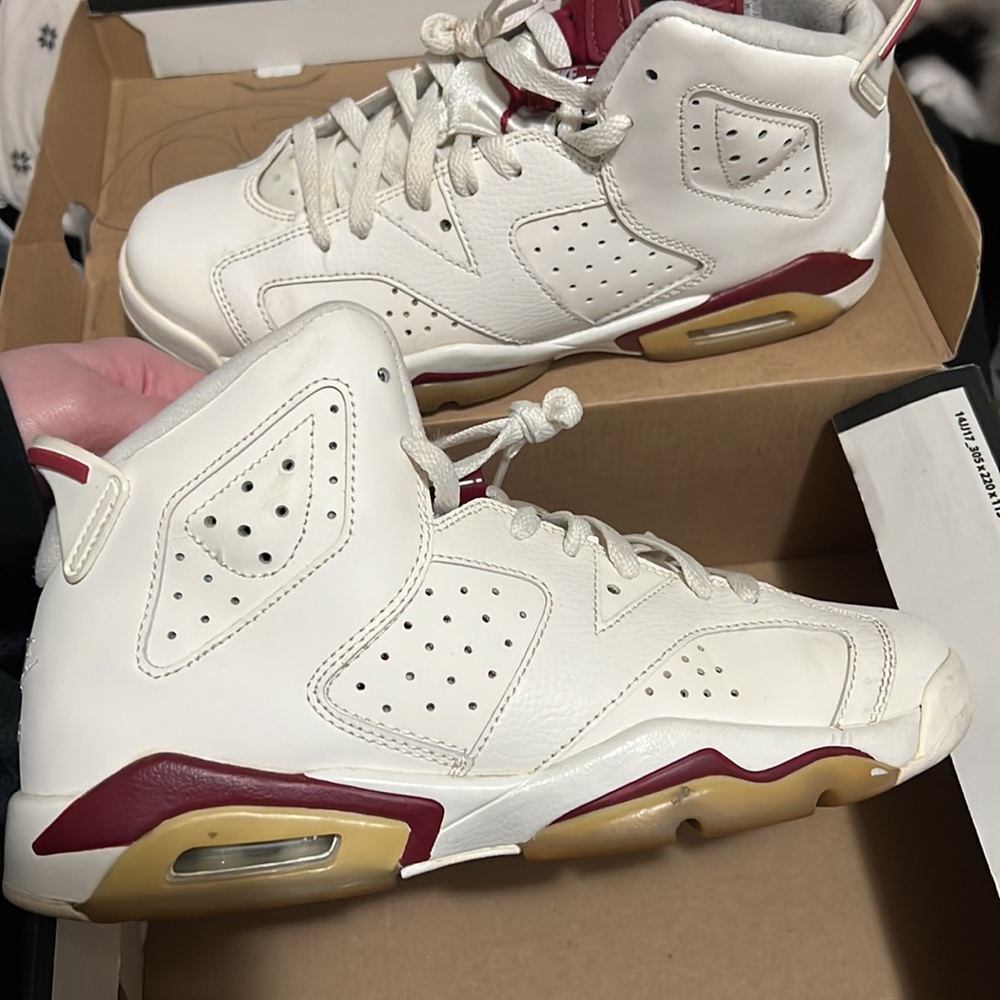 Air Jordan 6 Retro (Maroon 6’s) GS size